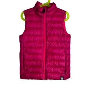 REI Co-op Down Insulated Puffer Vest in Raspberry Little Girl Small or 6/7 Years